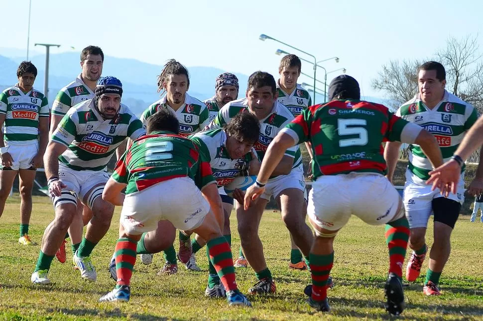 UNA DERROTA QUE PREOCUPA. Huirapuca no inquietó a la “U” y ahora sufre el acoso de Lince y Natación. gentileza Jorge Skaf (Norte Rugby)