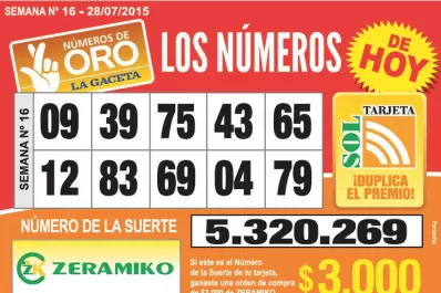 Los Números de Oro de LA GACETA