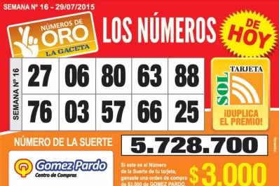 Los Números de Oro de LA GACETA