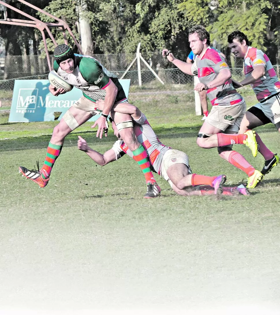 NADA LO DETIENE. La potencia de Rocchia asegura que la guinda esté bien cuidada en la segunda línea de los equipos. la gaceta / foto de osvaldo ripoll (archivo)