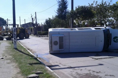 Volcó una furgoneta con niños discapacitados en Alderetes