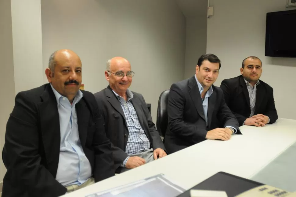 CARAS NUEVAS. Díaz Saravia, Ulla, Garretón e Isas Pedraza se presentaron. la gaceta / foto de inés quinteros orio