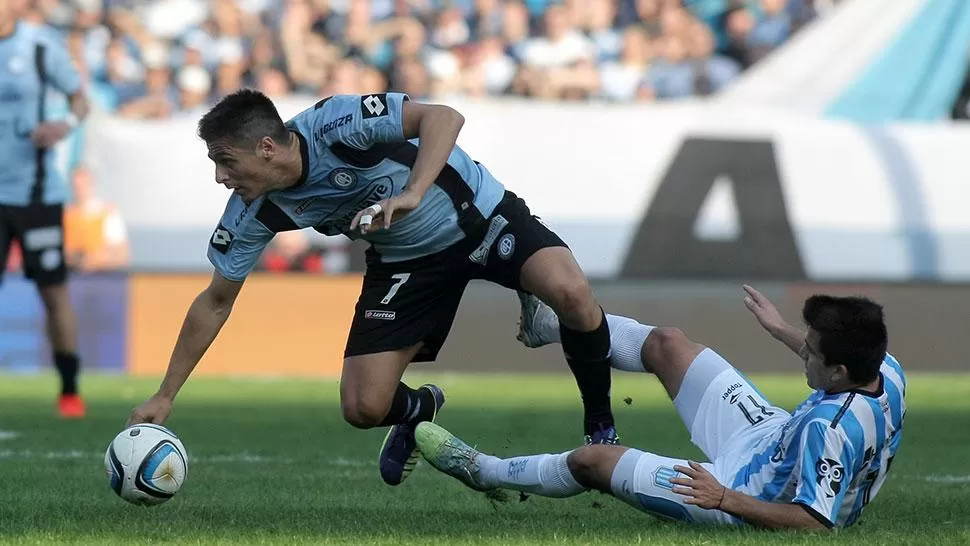 NO SE SACARON VENTAJA. Belgrano y Racing empataron sin goles. (DYN)