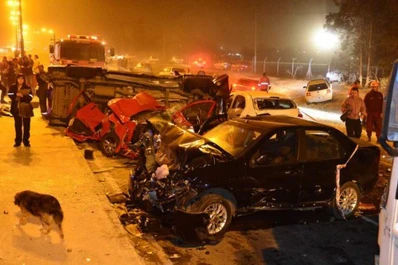 Una santiagueña y su hija murieron en un choque múltiple en Córdoba