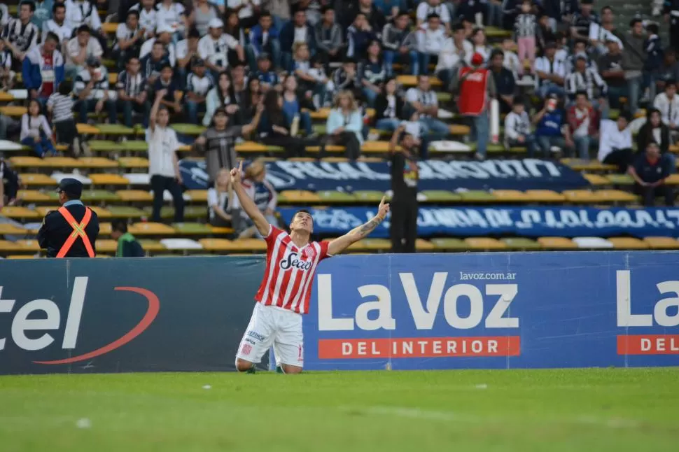 FESTEJÓ EL 1 A 1. Lucas Chacana considera que hicieron lo correcto ante Talleres. “Todos los partidos son duros”, señaló. foto de ariel carreras (especial para la gaceta)