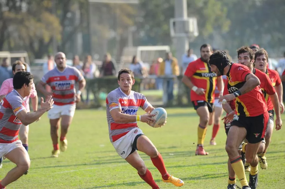 GOLPE DE EFECTO. El triunfo en el clásico sobre Cardenales fue un gran resorte anímico para encarar el partido definitivo. LA GACETA / FOTO DE HÉCTOR PERALTA