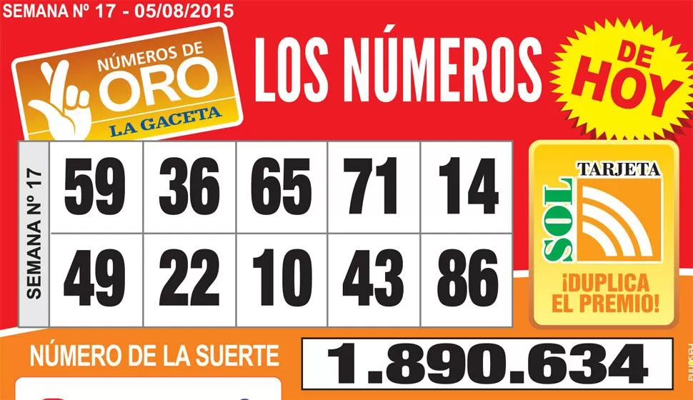 Los Números de Oro de LA GACETA