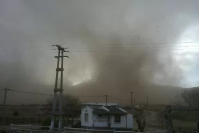 Las fotos más impactantes del feroz vendaval en Tafí del Valle