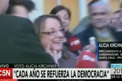 Alicia Kirchner aclaró los rumores sobre la nieta presidencial