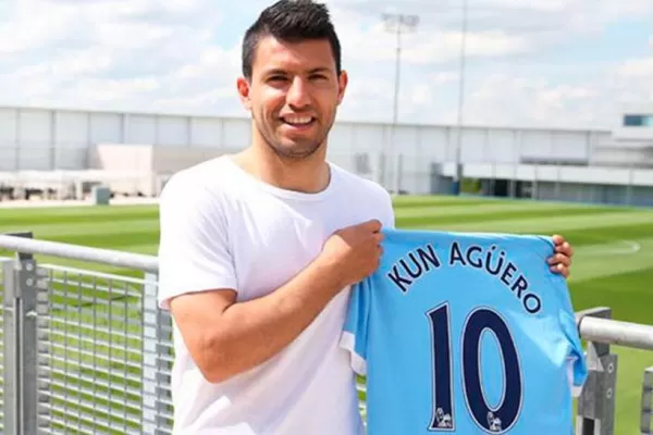 El Kun Agüero se prepara para usar la 10