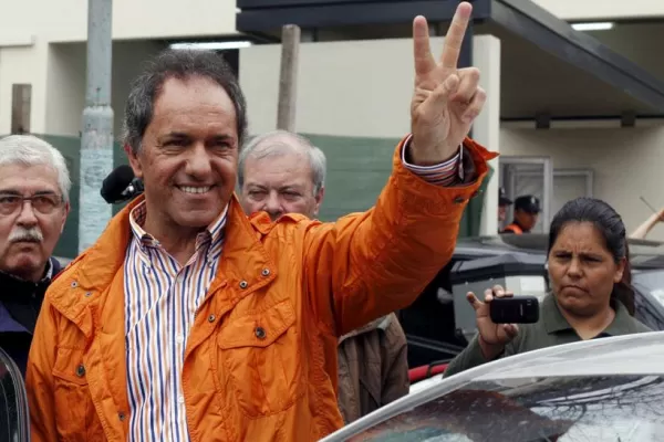 Desde el búnker de Scioli hablan de un triunfo claro y categórico de la fórmula kirchnerista