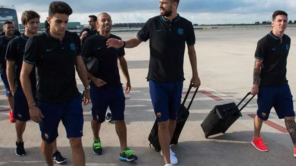 POR TODO. Barcelona arribó a Georgia para la Supercopa. (MUNDODEPORTIVO)