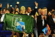 Scioli encabezó junto a Aníbal Fernández su primer acto de campaña tras las PASO