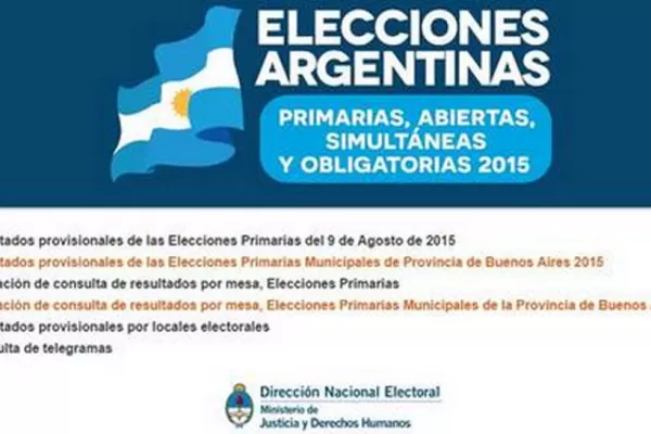 Se puede ver cómo salió la elección en la mesa en que votaste