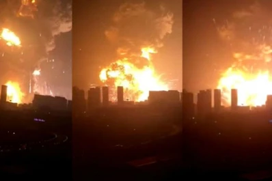 Cientos de heridos en una espectacular explosión en el puerto chino de Tianjing