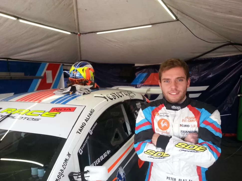 QUIERE MÁS. Peter Olaz se afirmó en el Top Race Series. prensa sde competición 