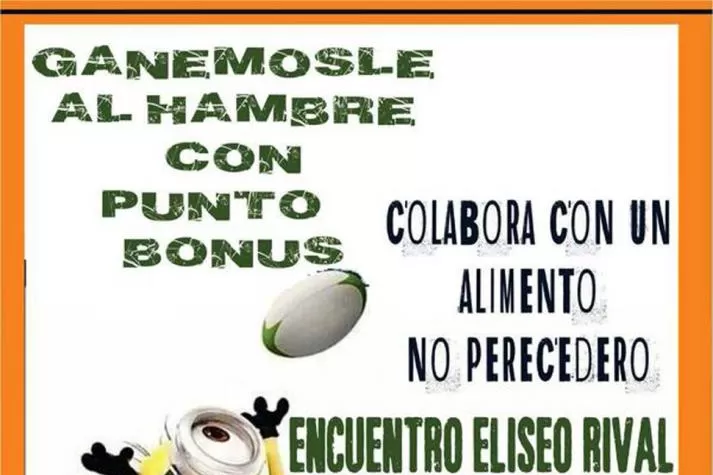 Realizarán una colecta de alimentos durante el Eliseo Rival