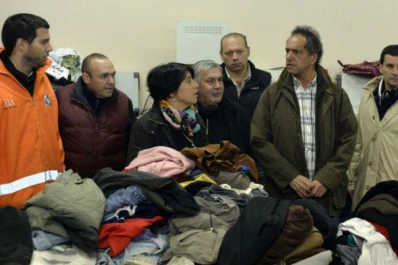 Inundaciones: Scioli agradeció la solidaridad del país