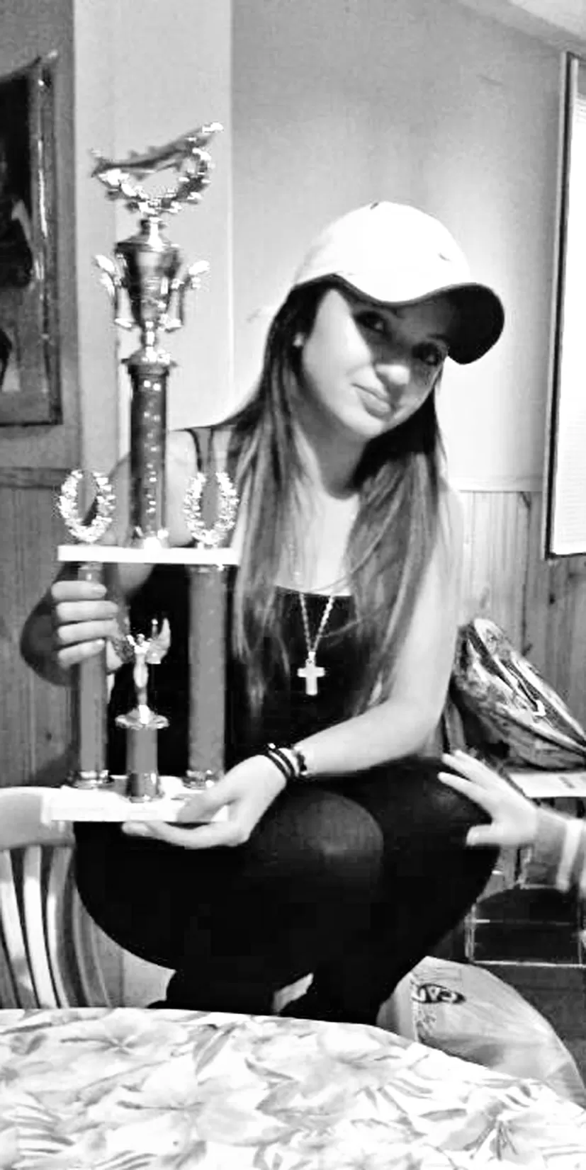 LA FIGURA. Paula Taberna quiere transmitir a sus hijos la pasión por la pesca. FOTO DEL FACEBBOK DE PAULA TABERNA