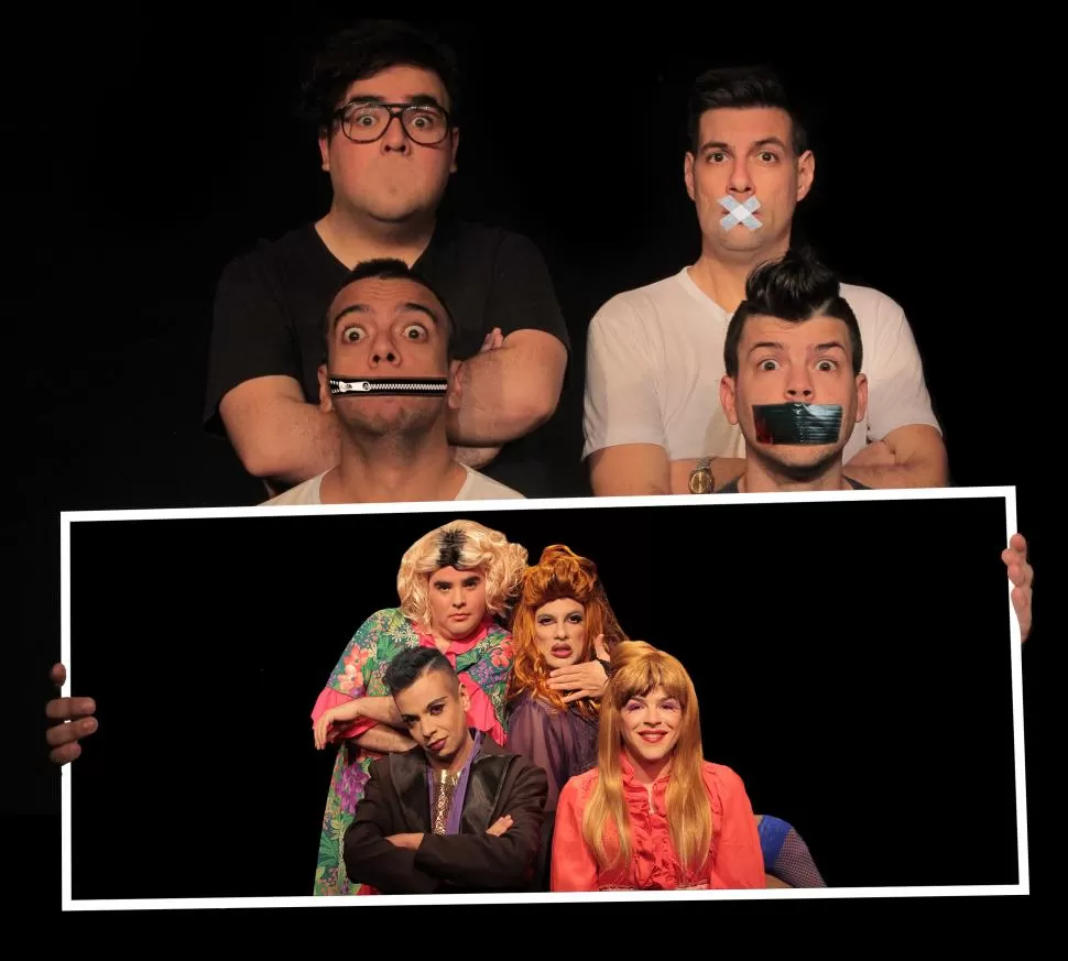 BAILAN, CANTAN Y ACTÚAN. Los actores de “Mirá quién hablan”. GENTILEZA PABLO PAROLO