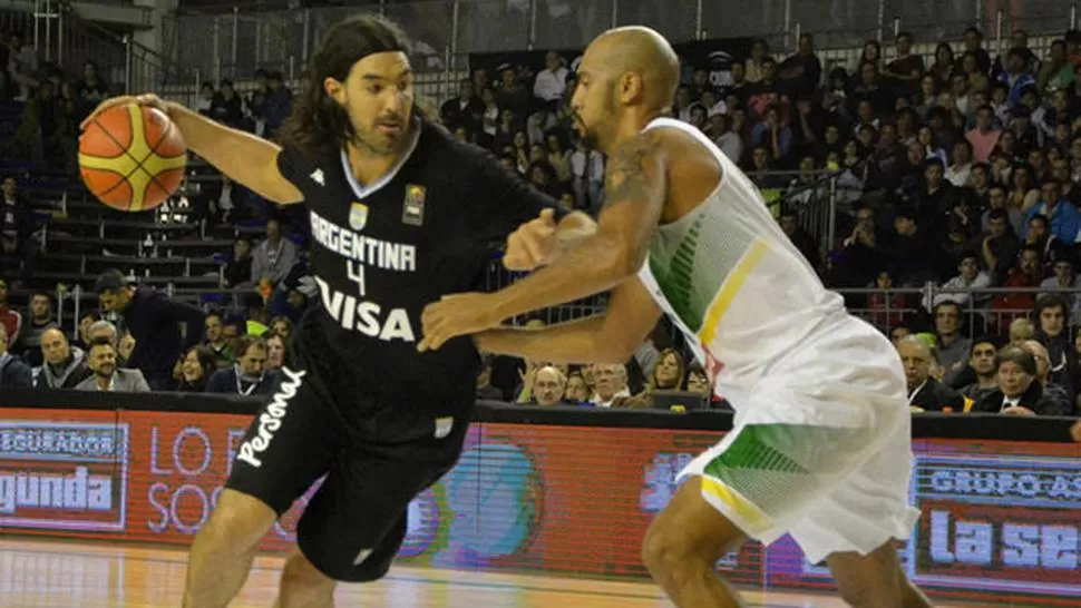 TRIUNFO EN EL CLÁSICO. Luis Scola tuvo una actuación de alto nivel ante Brasil.
FOTO Gentileza www.villarpress.com