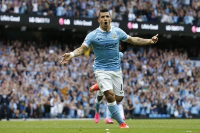 El Kun, gol y dedicatoria