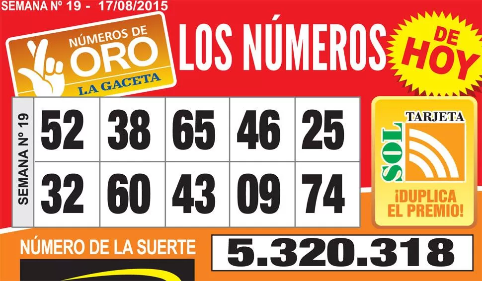 Los Números de Oro de LA GACETA