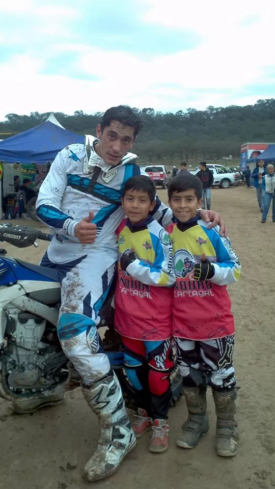 EN CARRERA. Iván Galván. foto del facebook de Iván Galván 