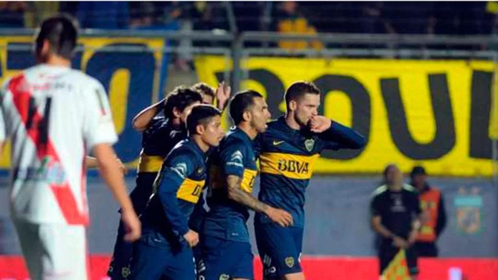 FESTEJO. Boca le ganó muy bien a Guaraní Antonio Franco. (OLE.COM)