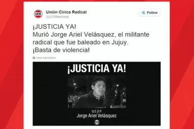 Jujuy: murió un militante radical que había sido baleado cuando pegaba carteles