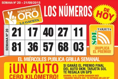 Los Números de Oro de LA GACETA