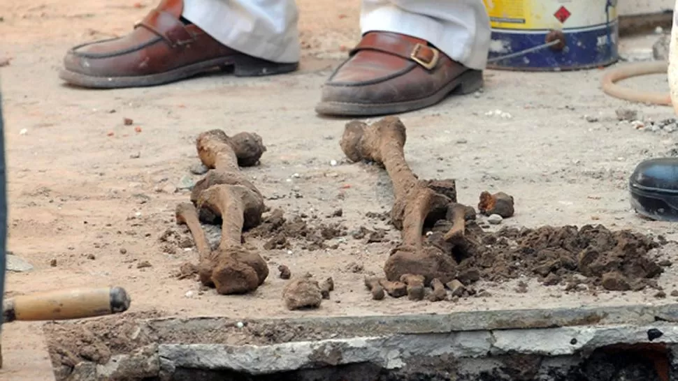 INVESTIGACIÓN. Organismos de Derechos Humanos están alertas con el hallazgo de restos que corresponderían a cuatro personas. FOTO DE ELLIBERAL.COM.AR