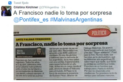 “Francisco siempre expresó su postura por la soberanía”