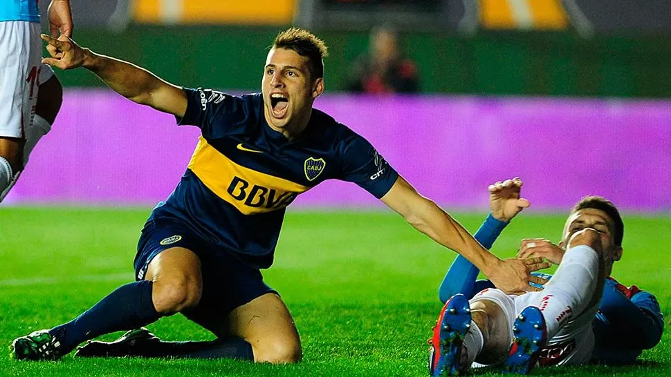 MIMADO POR LOS HINCHAS. Calleri va convirtiendo seis goles en este Campeonato.
FOTO DE ARCHIVO