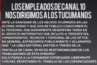 Empleados de Canal 10 se defienden