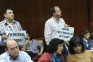 Canal 10 cubrió la protesta en casa de Gobierno