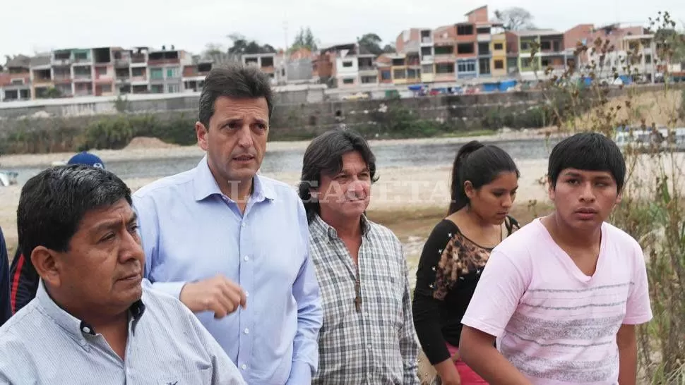 SERGIO MASSA EN LA FRONTERA CON BOLIVIA. FOTO LA GACETA.