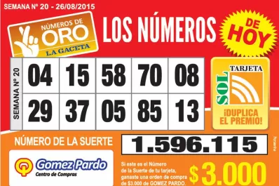 Los Números de Oro de LA GACETA