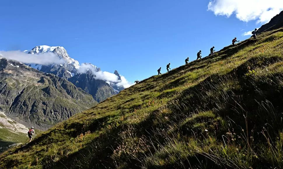 IMPONENTE. El circuito de UTMB une tres países: Francia, Italia y Suiza.