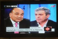 Manzur y Cano llevaron su disputa a la televisión