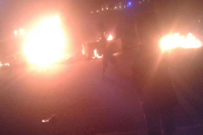 Realizan un corte en la Autopista camino al aeropuerto