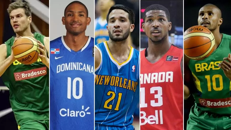 AUSENCIAS. Splitter, Harford, Greivis Vásquez, Thompson y Barbosa son algunos de los que se perderán la cita en México. ARCHIVO