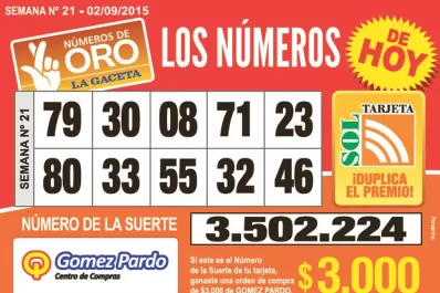 Los Números de Oro de LA GACETA