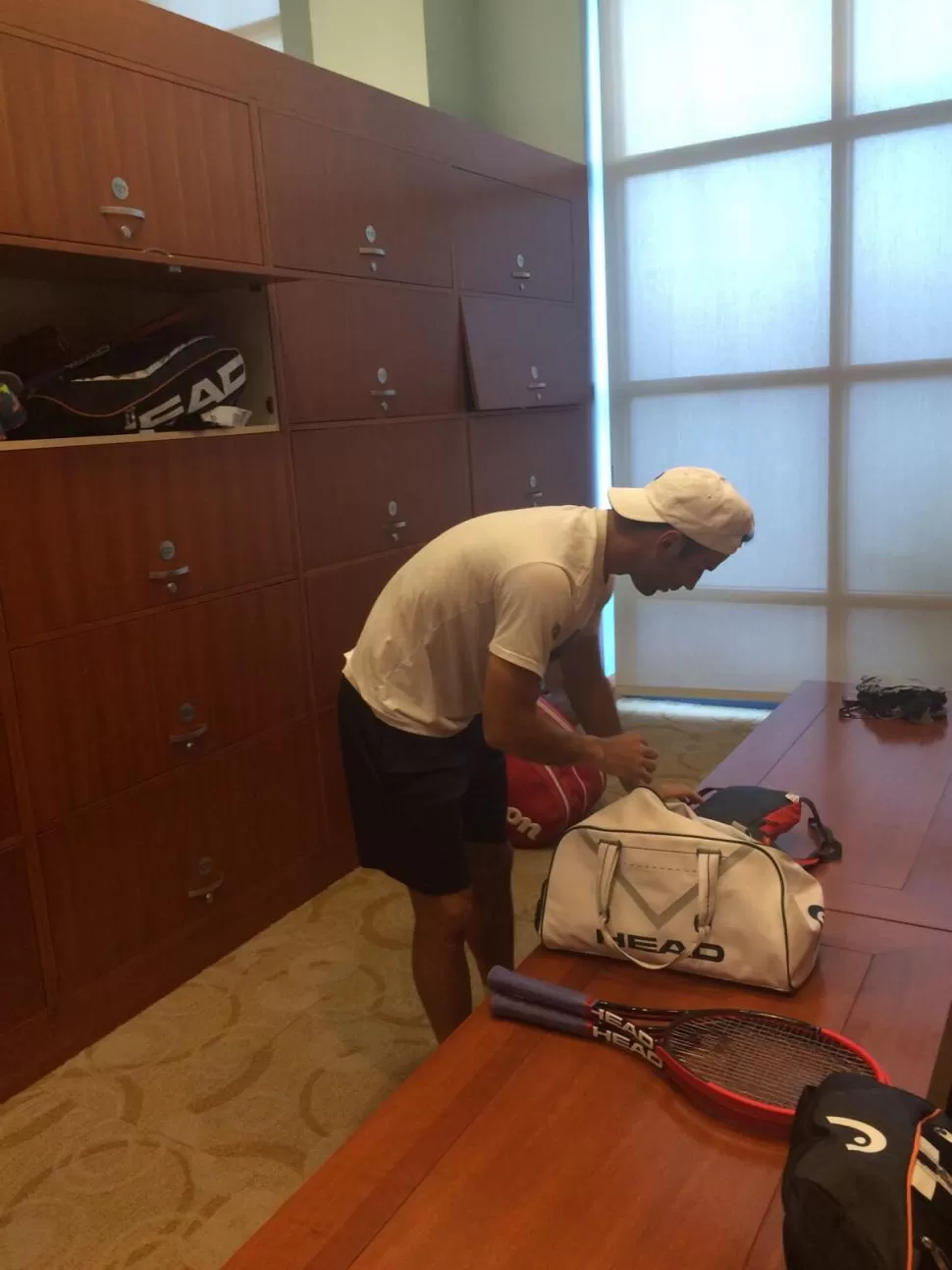 A ITALIA. Durán prepara su bolso. Ahora jugará un challenger en Génova. foto de guillermo durán