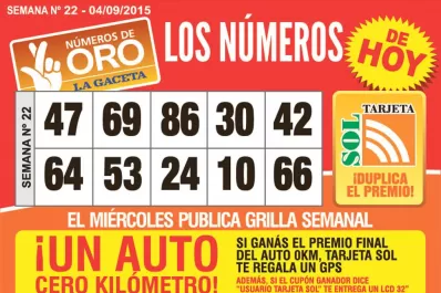 Los Números de Oro de LA GACETA