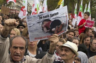Más de 10.000 personas coparon las calles de París en apoyo a los refugiados