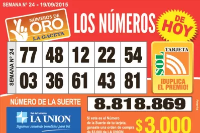 Los Números de Oro de LA GACETA