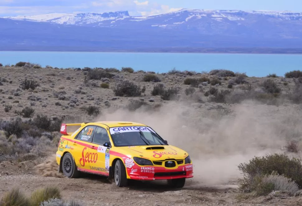 CRUZADO. Pese a las dificultades que ofreció el terreno. Tomás García Hamilton encontrío un ritmo adecuado con su Subaru para encaramarse en lo más alto. foto de raúl bellido 