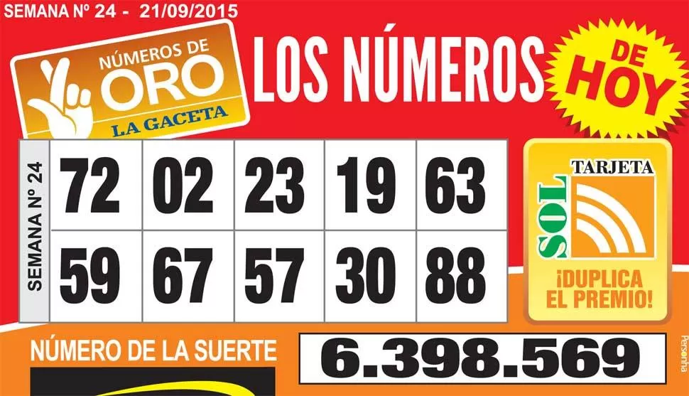 Los Números de Oro de LA GACETA