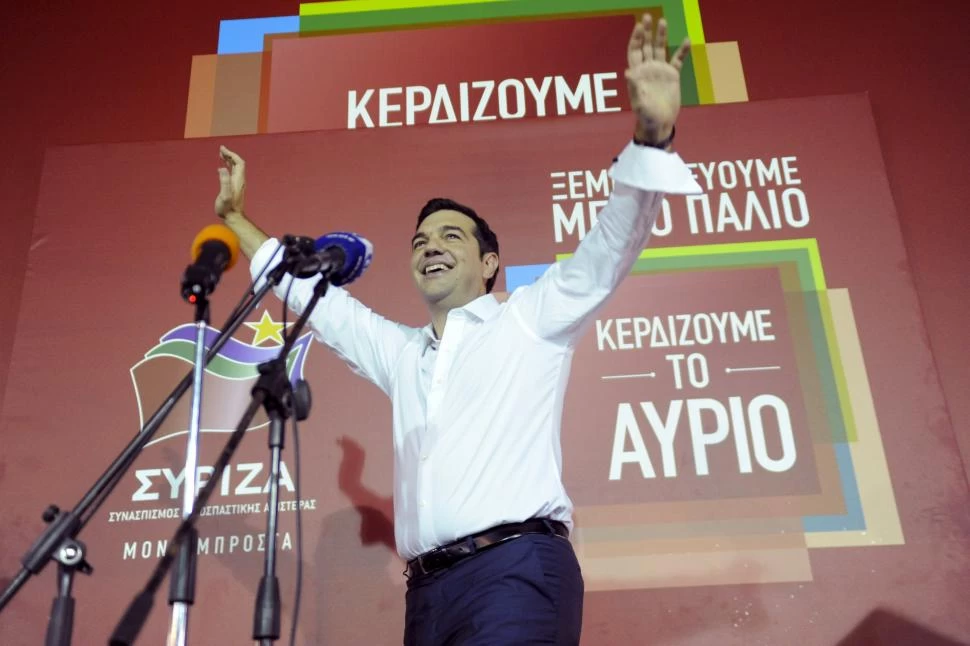 VICTORIOSO. Tsipras se comprometió a cumplir sus cuatro años de mandato. reuters